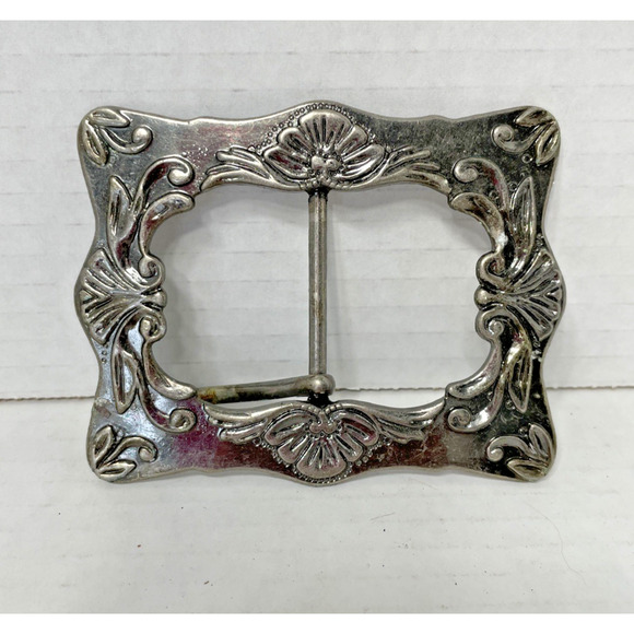 Y2K Metal Belt Buckle 3 1/2" x 3" - Picture 1 of 5